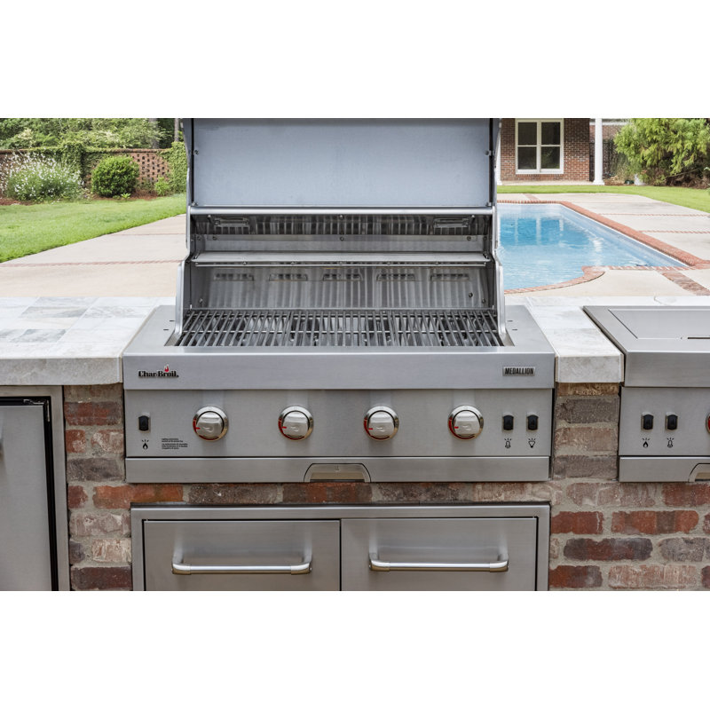 CharBroil 34.6" Stainless Steel DropIn Grill Wayfair